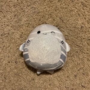 Shark Squishmallows Gray and White Plush Toy
